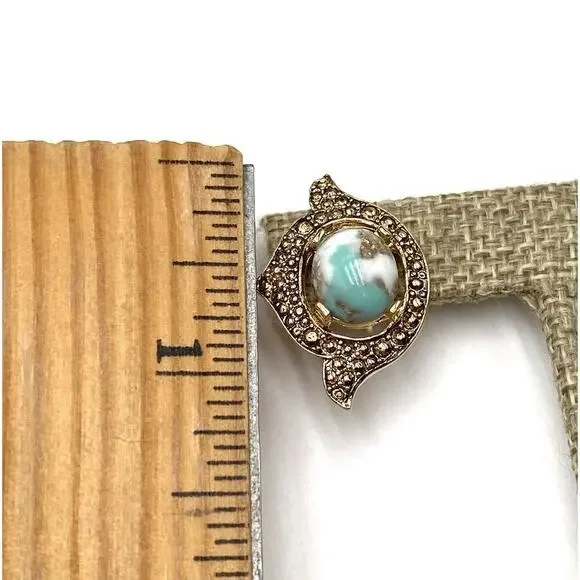 Sarah Coventry Vintage Earrings Clips Clip Ons Gold Tone Estate - Picture 11 of 11